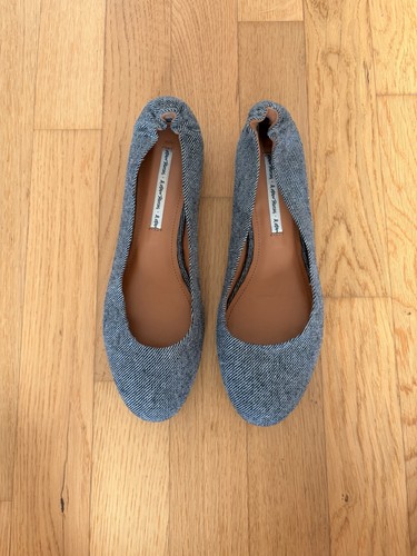 Ballerinas schwarz grau - ballerinas, schwarz-grau