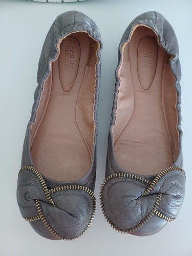 See chloe ballerinas grau - see,