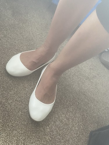 Weiße damen ballerinas - weiße, damen-ballerinas