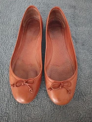 Ballerina braun leder - gr.39,