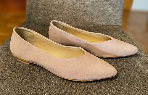 Damen ballerina flacher - si,