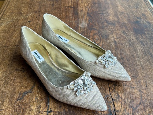 Dune london ballerina gold - london,