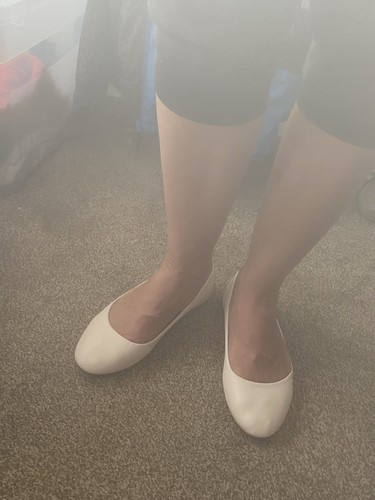 Creme weiße damen - creme-weiße, damen-ballerinas