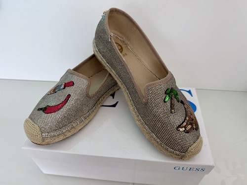 Guess espadrilles damen gold - guess,