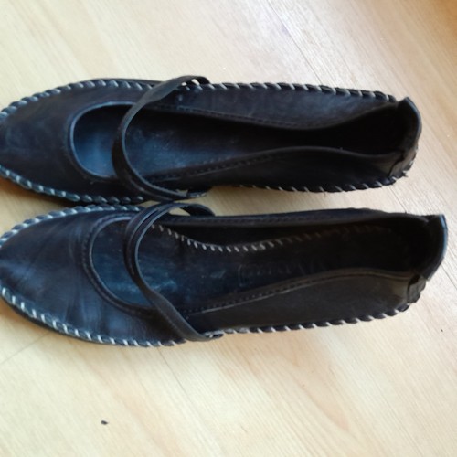 Ballerina echt leder - gr,